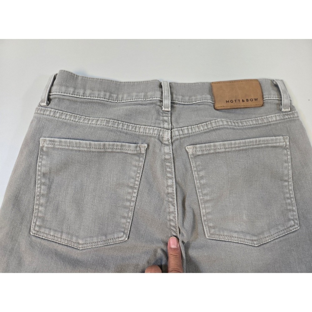 Mott & Bow Mercer Slim Fit Jeans Mens 30x32 Light Grey Stretch Denim Pants - Picture 6 of 16